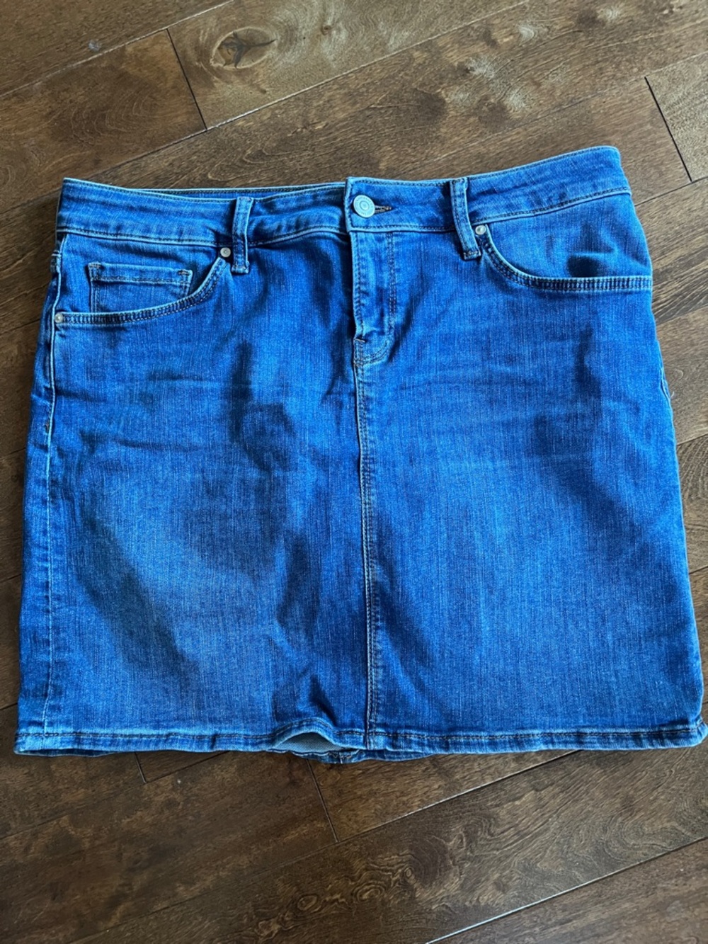 Mavi Classic Blue Denim Mini Skirt